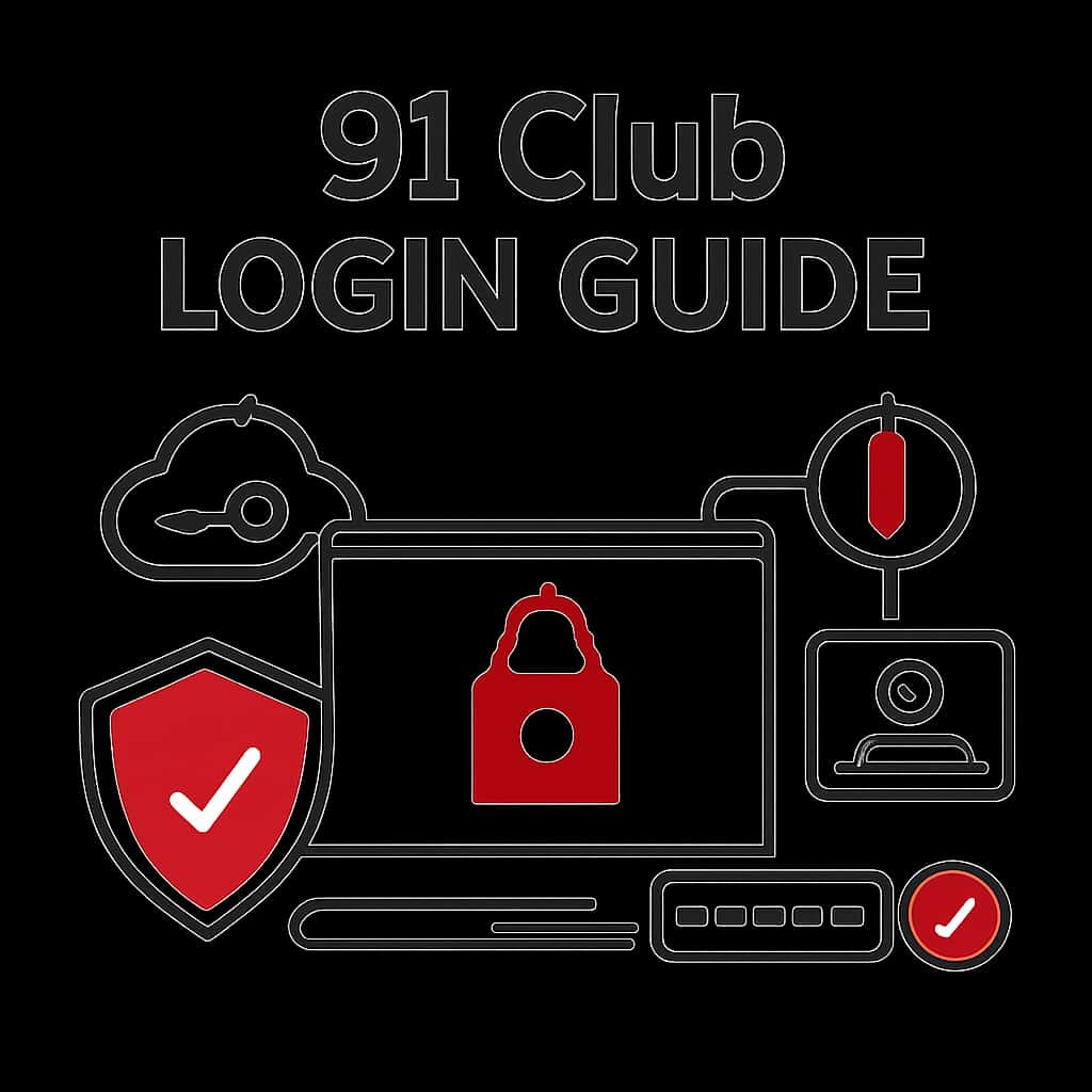 Illustration of login security measures for 91 Club.