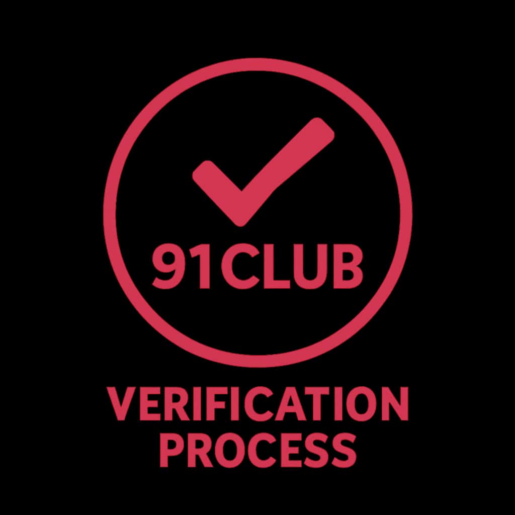 A badge depicting the 91 Club Verification Process.