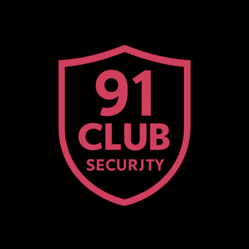 A professional badge symbolizing 91 Club Security.